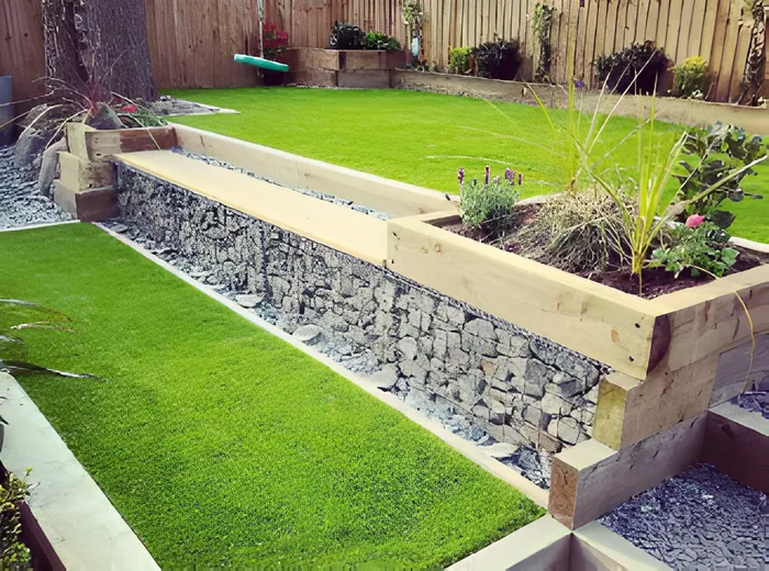 Timber Gabion Planters